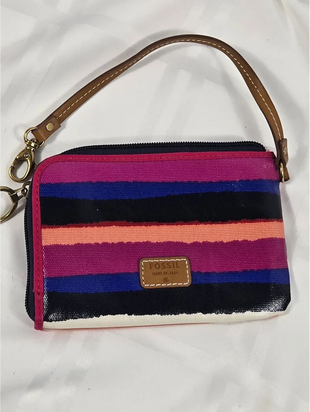 VTg Fossil Multi-Stripe Crossbody Set w/ NWT Coin Purse